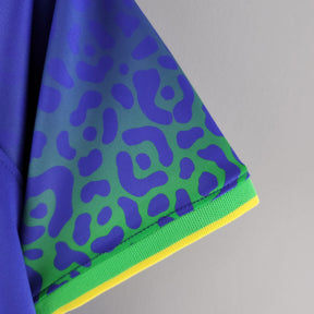 Camisa Seleção Brasil Away 2022 - Nike Torcedor Feminina - Azul/Verde