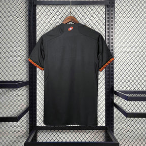Camisa Roma Third 2023/24 - Adidas Torcedor Masculina - Preta/Laranja